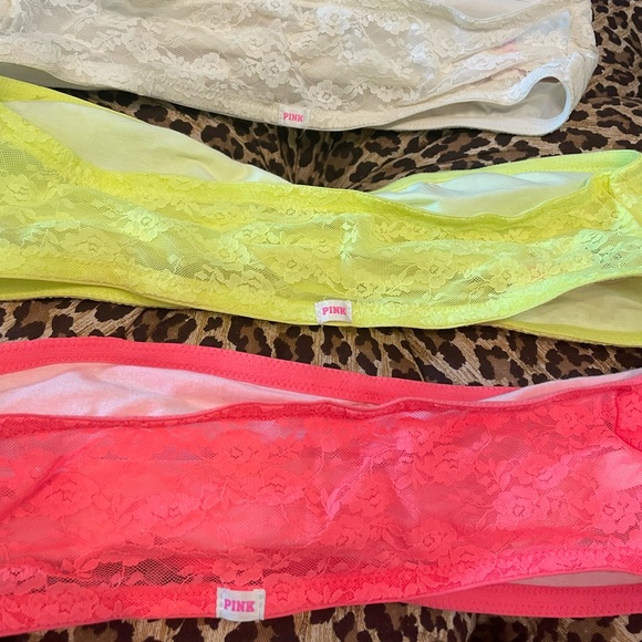 NWT Lot of 3 PINK Victoria’s Secret Bandeaus Large - Picture 4 of 5